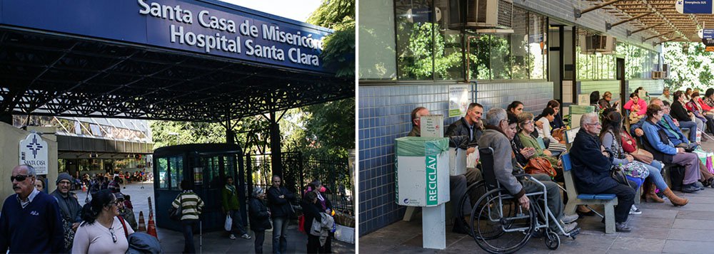 Santas Casas e Hospitais Filantrópicos de 220 municípios do Rio Grande do Sul paralisam seus atendimentos em protesto contra o atraso de repasse de recursos pelo governo do Estado; segundo a Federação das Santas Casas e Hospitais Filantrópicos do Rio Grande do Sul, as instituições trabalham, desde janeiro deste ano, com um corte de R$ 25 milhões mensais referentes ao co-financiamento e ainda tem atrasos de 2014 no valor de R$ 132,6 milhões, que também não tem previsão de pagamento por parte do governo (Foto: Leonardo Lucena) Santas Casas e Hospitais Filantrópicos de 220 municípios do Rio Grande do Sul paralisam seus atendimentos em protesto contra o atraso de repasse de recursos pelo governo do Estado; segundo a Federação das Santas Casas e Hospitais Filantrópicos do Rio Grande do Sul, as instituições trabalham, desde janeiro deste ano, com um corte de R$ 25 milhões mensais referentes ao co-financiamento e ainda tem atrasos de 2014 no valor de R$ 132,6 milhões, que também não tem previsão de pagamento por parte do governo