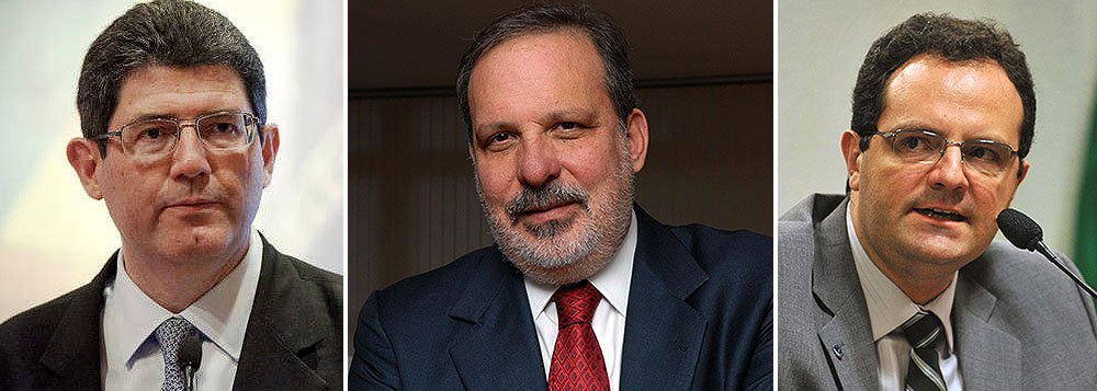 Assim que forem oficialmente integrados à equipe econômica, os economistas Joaquim Levy, que irá para a Fazenda, e Nelson Barbosa, escalado para o Planejamento, além do novo ministro do Desenvolvimento, Armando Monteiro, irão trabalhar em medidas destinadas a ampliar a competitividade da economia brasileira; a agenda, a ser divulgada até dia 14 de dezembro, inclui, na área tributária, a unificação do PIS e do Cofins; na desburocratização, o fim da papelada no comércio exterior; e, no resgate à indústria, incentivos para renovação das fábricas; discurso não será de arrocho (Foto: Leonardo Attuch) Assim que forem oficialmente integrados à equipe econômica, os economistas Joaquim Levy, que irá para a Fazenda, e Nelson Barbosa, escalado para o Planejamento, além do novo ministro do Desenvolvimento, Armando Monteiro, irão trabalhar em medidas destinadas a ampliar a competitividade da economia brasileira; a agenda, a ser divulgada até dia 14 de dezembro, inclui, na área tributária, a unificação do PIS e do Cofins; na desburocratização, o fim da papelada no comércio exterior; e, no resgate à indústria, incentivos para renovação das fábricas; discurso não será de arrocho