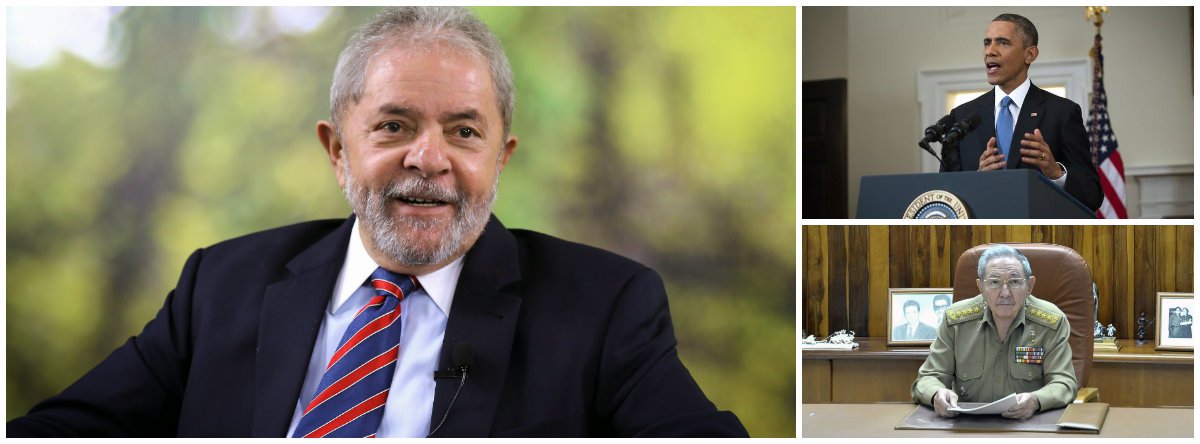 Ex-presidente Lula divulga vídeo em que defende o reatamento das relações diplomáticas entre EUA e Cuba e diz que espera agora pelo fim do embargo; "Não havia mais nenhuma razão, não existia mais explicação econômica, política, não existia mais nada. Era apenas uma coisa chamada picuinha", disse; segundo ele, o presidente Barack Obama fez um "gesto importante" ao conversar com Raúl Castro; ele ressaltou que o fato serve também para "aquelas pessoas que têm complexo de vira-lata", que dizem que "o Brasil não pode financiar Cuba, não pode financiar Venezuela"; petista defende que "investir no Porto de Mariel foi muito importante e esse é o papel que um país gigante como o Brasil tem que fazer" (Foto: Gisele Federicce) Ex-presidente Lula divulga vídeo em que defende o reatamento das relações diplomáticas entre EUA e Cuba e diz que espera agora pelo fim do embargo; "Não havia mais nenhuma razão, não existia mais explicação econômica, política, não existia mais nada. Era apenas uma coisa chamada picuinha", disse; segundo ele, o presidente Barack Obama fez um "gesto importante" ao conversar com Raúl Castro; ele ressaltou que o fato serve também para "aquelas pessoas que têm complexo de vira-lata", que dizem que "o Brasil não pode financiar Cuba, não pode financiar Venezuela"; petista defende que "investir no Porto de Mariel foi muito importante e esse é o papel que um país gigante como o Brasil tem que fazer"