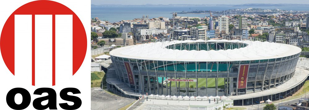 Uma das responsáveis pela administração da Arena Fonte Nova, a OAS Arenas está vendendo sua participação no complexo esportivo baiano e já iniciou prospecção de possíveis interessados no mercado de empresas estrangeiras; o grupo OAS, que tem dívida de R$ 9,2 bilhões e tem seus principais executivos presos na Operação Lava Jato, colocou à venda sua participação não só no estádio baiano, mas também na Arena das Dunas, em Natal, e na Arena do Grêmio, em Porto Alegre (Foto: Romulo Faro) Uma das responsáveis pela administração da Arena Fonte Nova, a OAS Arenas está vendendo sua participação no complexo esportivo baiano e já iniciou prospecção de possíveis interessados no mercado de empresas estrangeiras; o grupo OAS, que tem dívida de R$ 9,2 bilhões e tem seus principais executivos presos na Operação Lava Jato, colocou à venda sua participação não só no estádio baiano, mas também na Arena das Dunas, em Natal, e na Arena do Grêmio, em Porto Alegre