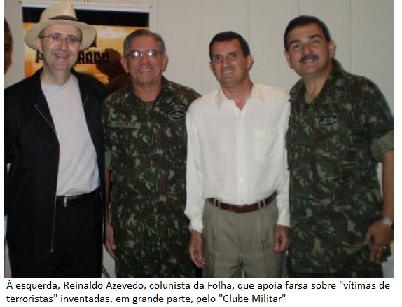 O relatório final da Comissão Nacional da Verdade envergonhou todos quantos colaboraram com o regime ilegítimo e criminoso que se instalou no país em 1964 ou que participaram ativamente daquele regime (Foto: Eduardo Guimarães) O relatório final da Comissão Nacional da Verdade envergonhou todos quantos colaboraram com o regime ilegítimo e criminoso que se instalou no país em 1964 ou que participaram ativamente daquele regime