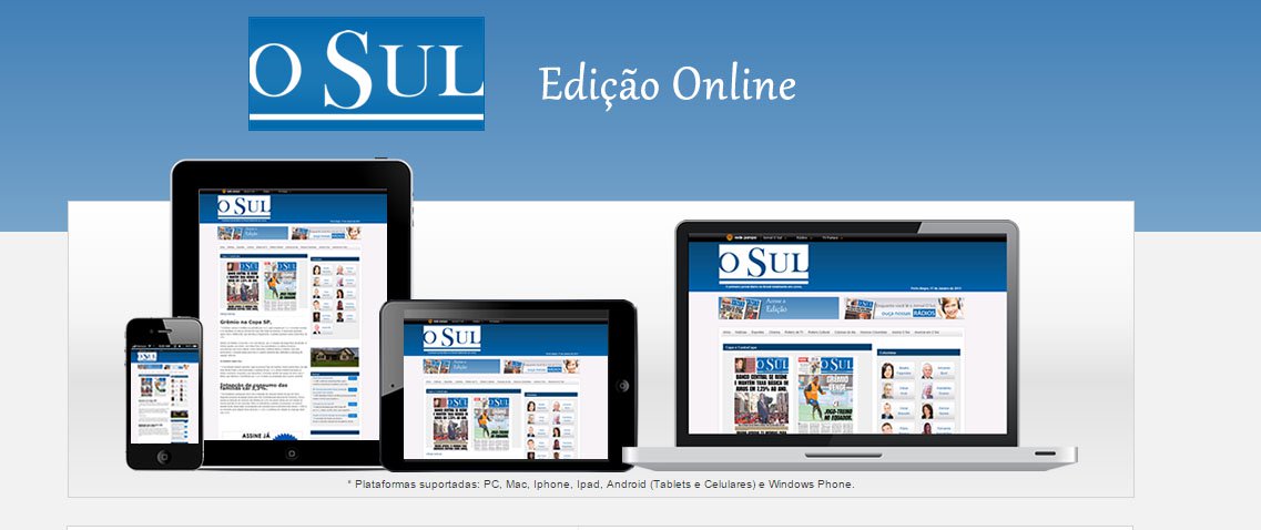 Veículo do Rio Grande do Sul, que passa a ser exclusivamente digital, informou na edição desta quarta-feira 9 que "a disparada na cotação do dólar fez com que os custos industriais do jornal O Sul aumentassem vertiginosamente (papel, tinta e demais insumos)" e por isso sua versão impressa circulou pela última vez ontem (Foto: Gisele Federicce) Veículo do Rio Grande do Sul, que passa a ser exclusivamente digital, informou na edição desta quarta-feira 9 que "a disparada na cotação do dólar fez com que os custos industriais do jornal O Sul aumentassem vertiginosamente (papel, tinta e demais insumos)" e por isso sua versão impressa circulou pela última vez ontem