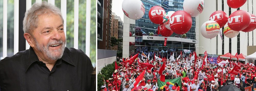 Manifestação é promovida pela CUT, CTB, MST, UNE e outros movimentos sociais e tem como objetivo preparar e convocar dois grandes atos que acontecerão nos dias 7 de abril e 1º de maio, em várias cidades do País (Foto: Gisele Federicce) Manifestação é promovida pela CUT, CTB, MST, UNE e outros movimentos sociais e tem como objetivo preparar e convocar dois grandes atos que acontecerão nos dias 7 de abril e 1º de maio, em várias cidades do País
