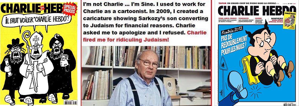 Maurice Sinet teve de deixar o semanário satírico francês em 2009 após ironizar rumores que o filho do ex-presidente francês, Nicolas Sarkozy, planejava se converter ao judaísmo: "Este pequeno rapaz vai ter sucesso na vida", publicou em sua coluna; então editor da revista, Philippe Val pediu para que ele se retratasse, mas Sinet foi categórico: "prefiro ser castrado" (Foto: Roberta Namour) www.brasil247.com - Maurice Sinet teve de deixar o semanário satírico francês em 2009 após ironizar rumores que o filho do ex-presidente francês, Nicolas Sarkozy, planejava se converter ao judaísmo: "Este pequeno rapaz vai ter sucesso na vida", publicou em sua coluna; então editor da revista, Philippe Val pediu para que ele se retratasse, mas Sinet foi categórico: "prefiro ser castrado"