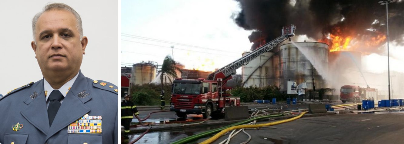 Os bombeiros descartam risco de novas explosões nos tanques de combustíveis da empresa Ultracargo, em Santos, mas a Defesa Civil do Estado já tem um plano para retirada de famílias que estão nas redondezas do incêndio, que, na tarde deste domingo, chegou a mais de 77 horas; o coordenador da Defesa Civil, José Roberto Rodrigues, afirma que há um plano para retirar de 400 a 5.000 pessoas de suas casas das proximidades do incêndio, caso a situação se agrave; ele garante que por ora não há necessidade de executar o plano (Foto: Romulo Faro) Os bombeiros descartam risco de novas explosões nos tanques de combustíveis da empresa Ultracargo, em Santos, mas a Defesa Civil do Estado já tem um plano para retirada de famílias que estão nas redondezas do incêndio, que, na tarde deste domingo, chegou a mais de 77 horas; o coordenador da Defesa Civil, José Roberto Rodrigues, afirma que há um plano para retirar de 400 a 5.000 pessoas de suas casas das proximidades do incêndio, caso a situação se agrave; ele garante que por ora não há necessidade de executar o plano