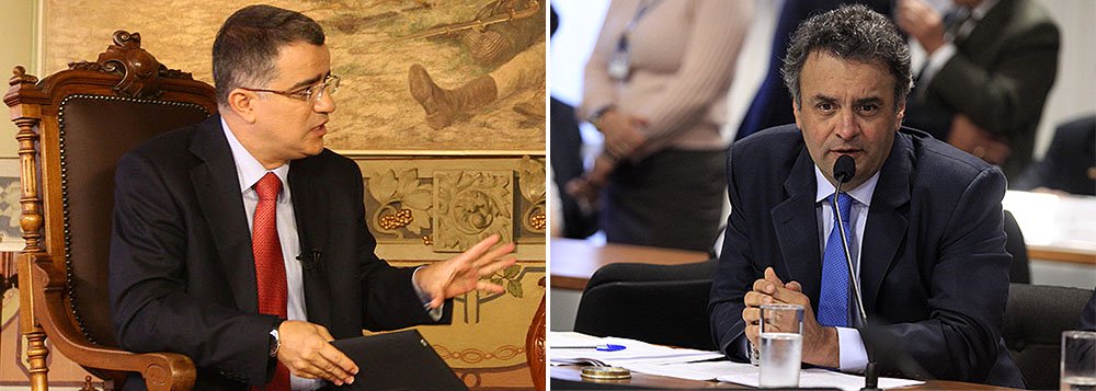 Segundo o colunista Kennedy Alencar, governo cumpriu seu papel legal ao levar questão da meta fiscal ao Congresso; ele afirma que, ao cogitar entrar na Justiça por crime de responsabilidade, senador Aécio Neves (PSDB) abre possibilidade de discutir o impeachment de uma presidente da República que acabou de ser eleita democraticamente; “Isso não ajuda o país”, diz; é uma irresponsabilidade política. É também um discurso golpista” (Foto: Roberta Namour) Segundo o colunista Kennedy Alencar, governo cumpriu seu papel legal ao levar questão da meta fiscal ao Congresso; ele afirma que, ao cogitar entrar na Justiça por crime de responsabilidade, senador Aécio Neves (PSDB) abre possibilidade de discutir o impeachment de uma presidente da República que acabou de ser eleita democraticamente; “Isso não ajuda o país”, diz; é uma irresponsabilidade política. É também um discurso golpista”