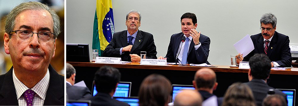 O presidente da Câmara dos Deputados, Eduardo Cunha (PMDB-RJ), um dos investigados pelo Supremo Tribunal Federal no esquema de corrupção da Petrobras, prestará depoimento na CPI da Petrobras na quinta-feira, 12; segundo o presidente da CPI, deputado Hugo Mota (PMDB-PB), Cunha solicitou voluntariamente sua participação na comissão; além de Cunha, a comissão deve contar com o depoimento do ex-presidente da Petrobras José Sergio Gabrielli no mesmo dia (Foto: Romulo Faro) O presidente da Câmara dos Deputados, Eduardo Cunha (PMDB-RJ), um dos investigados pelo Supremo Tribunal Federal no esquema de corrupção da Petrobras, prestará depoimento na CPI da Petrobras na quinta-feira, 12; segundo o presidente da CPI, deputado Hugo Mota (PMDB-PB), Cunha solicitou voluntariamente sua participação na comissão; além de Cunha, a comissão deve contar com o depoimento do ex-presidente da Petrobras José Sergio Gabrielli no mesmo dia