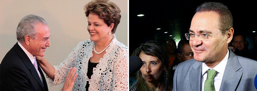 Presidente do Senado, Renan Calheiros (PMDB), classificou como “uma demonstração de ousadia” da presidente Dilma Rousseff a escolha de Michel Temer para a articulação política, pois “denota que ela está querendo dar uma virada” no relacionamento com os aliados: “Primeiro na redução do número de ministérios, que é a primeira consequência prática da designação de Michel Temer. Segundo, porque é uma definitiva tentativa de aproximação com o Congresso e de aprimoramento da própria coalizão” (Foto: Roberta Namour) Presidente do Senado, Renan Calheiros (PMDB), classificou como “uma demonstração de ousadia” da presidente Dilma Rousseff a escolha de Michel Temer para a articulação política, pois “denota que ela está querendo dar uma virada” no relacionamento com os aliados: “Primeiro na redução do número de ministérios, que é a primeira consequência prática da designação de Michel Temer. Segundo, porque é uma definitiva tentativa de aproximação com o Congresso e de aprimoramento da própria coalizão”