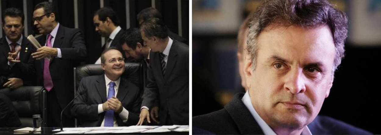 Em linha com interesse do governo, presidente do Senado decide colocar a voto em plenário, de uma única vez, todos os 38 vetos da presidente Dilma Rousseff; intenção é a de limpar a pauta para poder votar, ainda esta semana, nova regra para o superávit primário; terreno aplainado para nova equipe econômica começar a trabalhar na quinta-feira 25; mas PSDB não gostou; em discurso duro, dirigindo-se a Renan, senador Aécio Neves protestou: "Está sendo tirado o direito de o Congresso fiscalizar o governo"; pinga fogo (Foto: Aline Lima) Em linha com interesse do governo, presidente do Senado decide colocar a voto em plenário, de uma única vez, todos os 38 vetos da presidente Dilma Rousseff; intenção é a de limpar a pauta para poder votar, ainda esta semana, nova regra para o superávit primário; terreno aplainado para nova equipe econômica começar a trabalhar na quinta-feira 25; mas PSDB não gostou; em discurso duro, dirigindo-se a Renan, senador Aécio Neves protestou: "Está sendo tirado o direito de o Congresso fiscalizar o governo"; pinga fogo