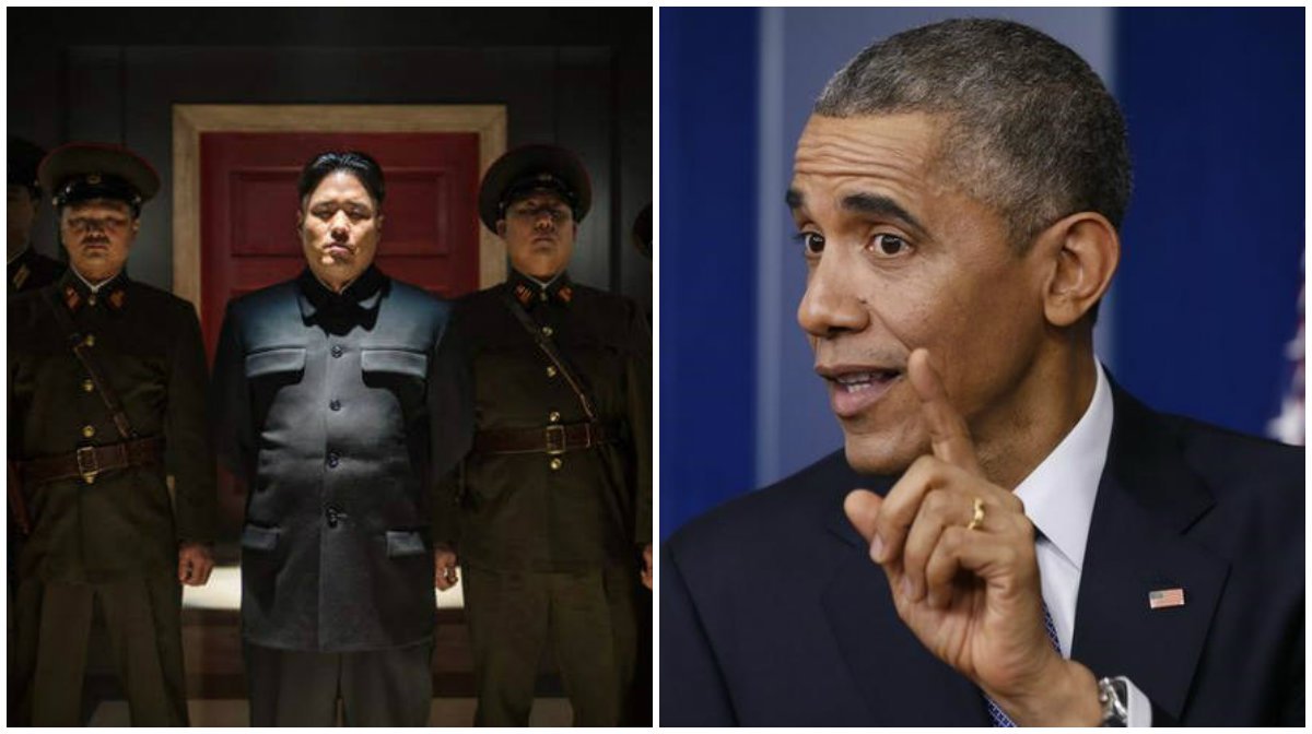Presidente dos Estados Unidos disse que a agressão cibernética "casou muitos danos" à Sony, mas que acredita que a empresa cometeu um erro ao cancelar o lançamento do filme "A Entrevista", uma comédia que mostra o assassinato do líder norte-coreano, Kim Jong Un; "Iremos responder", declarou Barack Obama, sobre o ciberataque atribuído à Coreia do Norte (Foto: Gisele Federicce) Presidente dos Estados Unidos disse que a agressão cibernética "casou muitos danos" à Sony, mas que acredita que a empresa cometeu um erro ao cancelar o lançamento do filme "A Entrevista", uma comédia que mostra o assassinato do líder norte-coreano, Kim Jong Un; "Iremos responder", declarou Barack Obama, sobre o ciberataque atribuído à Coreia do Norte