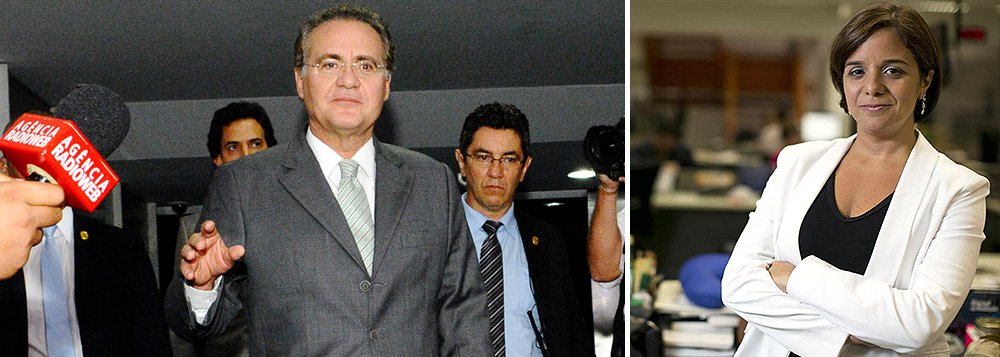 'Dotado de rara resiliência e frieza inabalável, o peemedebista espera suplantar mais esse revés. Espertamente, se aproxima da oposição, que rasgou elogios à sua "coragem". Com a caneta de presidente do Senado, pode causar mais danos a Dilma', diz a colunista Vera Magalhães sobre Renan Calheiros (PMDB), citado na lista de Rodrigo Janot (Foto: Roberta Namour) 'Dotado de rara resiliência e frieza inabalável, o peemedebista espera suplantar mais esse revés. Espertamente, se aproxima da oposição, que rasgou elogios à sua "coragem". Com a caneta de presidente do Senado, pode causar mais danos a Dilma', diz a colunista Vera Magalhães sobre Renan Calheiros (PMDB), citado na lista de Rodrigo Janot