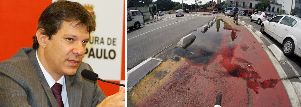Prefeito de São Paulo tenta derrubar a liminar que determinou a paralisação de todas as obras de faixas exclusivas para bicicletas na capital, com exceção da Avenida Paulista; decisão aceitou pedido do Ministério Público, que pede estudos; a Prefeitura diz que enviará todos os realizados na área (Foto: Gisele Federicce) Prefeito de São Paulo tenta derrubar a liminar que determinou a paralisação de todas as obras de faixas exclusivas para bicicletas na capital, com exceção da Avenida Paulista; decisão aceitou pedido do Ministério Público, que pede estudos; a Prefeitura diz que enviará todos os realizados na área