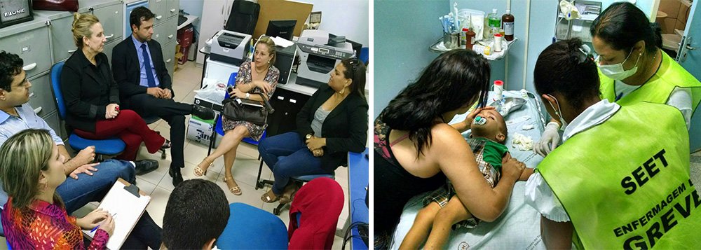 O Ministério Público Estadual informou nesta terça-feira, 31, que durante diligência no Hospital Infantil de Palmas, foi informado de que médicos estariam induzindo familiares a comprar medicamentos e realizar exames particulares, sem que antes saibam se os procedimentos estão disponíveis na unidade; "De maneira alguma os médicos podem induzir familiares de crianças internadas a comprarem medicamentos e exames sem que antes busquem a solução junto à administração do hospital", disse a promotora Roseli de Almeida Pery; em nota, o Sindicato dos Médicos disse que o governo que "promover o caos" para terceirizar serviços na Saúde (Foto: Aquiles Lins) O Ministério Público Estadual informou nesta terça-feira, 31, que durante diligência no Hospital Infantil de Palmas, foi informado de que médicos estariam induzindo familiares a comprar medicamentos e realizar exames particulares, sem que antes saibam se os procedimentos estão disponíveis na unidade; "De maneira alguma os médicos podem induzir familiares de crianças internadas a comprarem medicamentos e exames sem que antes busquem a solução junto à administração do hospital", disse a promotora Roseli de Almeida Pery; em nota, o Sindicato dos Médicos disse que o governo que "promover o caos" para terceirizar serviços na Saúde