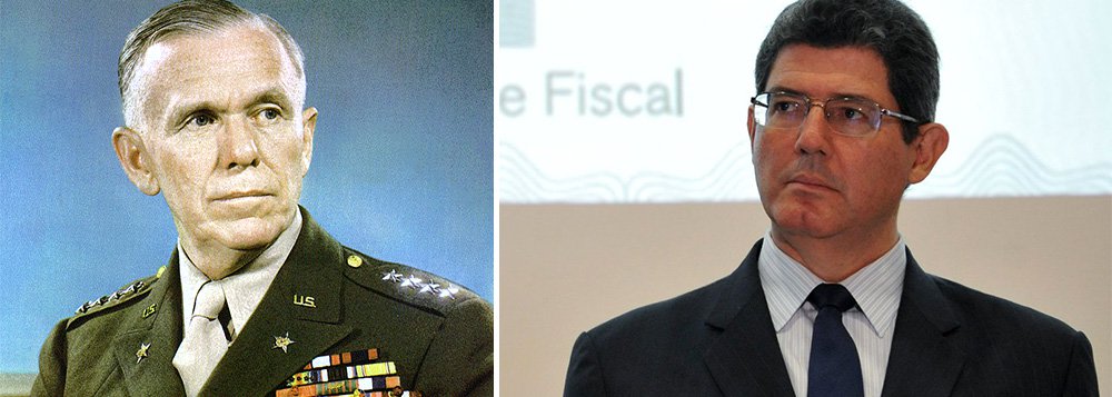 Ministro da Fazenda, Joaquim Levy, que obteve ontem a primeira vitória no Congresso de seu ajuste fiscal, destaca a atuação de George Marshall, que liderou o Exército americano durante a Segunda Guerra Mundial: “ele escolheu oficiais que tinham capacidade de trabalhar em grupo, de responder sob pressão e de não culpar os outros pelas adversidades” (Foto: Roberta Namour) Ministro da Fazenda, Joaquim Levy, que obteve ontem a primeira vitória no Congresso de seu ajuste fiscal, destaca a atuação de George Marshall, que liderou o Exército americano durante a Segunda Guerra Mundial: “ele escolheu oficiais que tinham capacidade de trabalhar em grupo, de responder sob pressão e de não culpar os outros pelas adversidades”