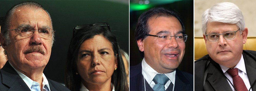 O ex-presidente José Sarney acusou o procurador-geral da República, Rodrigo Janot, de incluir o nome da ex-governadora Roseana Sarney na Lava Jato como forma de 'vingança'; o motivo seria a recusa, pelo Senado, da inclusão do nome do procurador Nicolau Dino, irmão do governador Flávio Dino, no Conselho Nacional do Ministério Público; "Agora, o dr. Janot, em solidariedade ao colega, coloca mal a instituição MP. Como vem fazendo desde a última eleição, quando pediu intervenção federal no Maranhão e perseguiu a governadora Roseana Sarney no episódio de Pedrinhas", diz ele; leia a íntegra (Foto: Leonardo Attuch) O ex-presidente José Sarney acusou o procurador-geral da República, Rodrigo Janot, de incluir o nome da ex-governadora Roseana Sarney na Lava Jato como forma de 'vingança'; o motivo seria a recusa, pelo Senado, da inclusão do nome do procurador Nicolau Dino, irmão do governador Flávio Dino, no Conselho Nacional do Ministério Público; "Agora, o dr. Janot, em solidariedade ao colega, coloca mal a instituição MP. Como vem fazendo desde a última eleição, quando pediu intervenção federal no Maranhão e perseguiu a governadora Roseana Sarney no episódio de Pedrinhas", diz ele; leia a íntegra