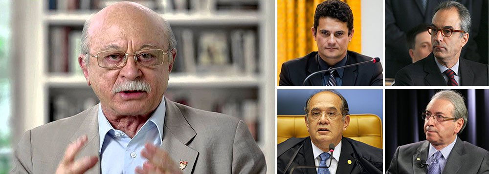 "A República, hoje, é governada por uma aliança informal constituída pelos meios de comunicação de massa liderado pelo sistema Globo, por uma Câmara dos Deputados conservadora e chantagista, por um Ministério Público e uma Polícia Federal e segmentos do Judiciário que exorbitam de suas competências", disso o ex-ministro Roberto Amaral e ex-presidente do PSB, em entrevista à revista Fórum (Foto: Leonardo Attuch) "A República, hoje, é governada por uma aliança informal constituída pelos meios de comunicação de massa liderado pelo sistema Globo, por uma Câmara dos Deputados conservadora e chantagista, por um Ministério Público e uma Polícia Federal e segmentos do Judiciário que exorbitam de suas competências", disso o ex-ministro Roberto Amaral e ex-presidente do PSB, em entrevista à revista Fórum