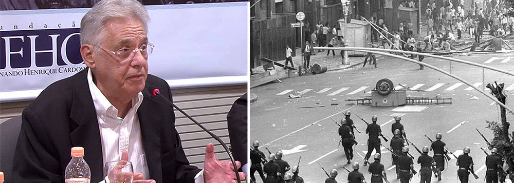 Jornalista Fernando Brito destaca um ponto do artigo publicado ontem pelo ex-presidente tucano; "Diz, ao analisar o 'populismo' com aquelas luvas de borracha que seu nojo elitista faz calçar, que 'em 1964, as ‘marchas das famílias pela liberdade’ aglutinaram as forças políticas aos militares contra o populismo presidencial e, posteriormente, se entregaram a práticas autoritárias"; e questiona: "Posteriormente, Doutor? Derrubar um presidente eleito com tropas não seria prática autoritária?"; blogueiro constata ainda que "o PSDB, como a UDN, não mais chega ao poder pela democracia" (Foto: Gisele Federicce) Jornalista Fernando Brito destaca um ponto do artigo publicado ontem pelo ex-presidente tucano; "Diz, ao analisar o 'populismo' com aquelas luvas de borracha que seu nojo elitista faz calçar, que 'em 1964, as ‘marchas das famílias pela liberdade’ aglutinaram as forças políticas aos militares contra o populismo presidencial e, posteriormente, se entregaram a práticas autoritárias"; e questiona: "Posteriormente, Doutor? Derrubar um presidente eleito com tropas não seria prática autoritária?"; blogueiro constata ainda que "o PSDB, como a UDN, não mais chega ao poder pela democracia"