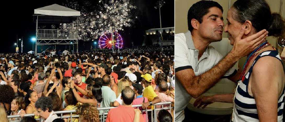 Aniversário da capital baiana foi comemorado em grande estilo no Farol, onde 50 mil pessoas celebram a festa com o show de Maria Bethânia; “Nada melhor do que comemorar os 466 anos de Salvador com uma das artistas mais importantes do Brasil e que representa tão bem a Bahia”, ressaltou o prefeito ACM Neto (Foto: José Barbacena) Aniversário da capital baiana foi comemorado em grande estilo no Farol, onde 50 mil pessoas celebram a festa com o show de Maria Bethânia; “Nada melhor do que comemorar os 466 anos de Salvador com uma das artistas mais importantes do Brasil e que representa tão bem a Bahia”, ressaltou o prefeito ACM Neto