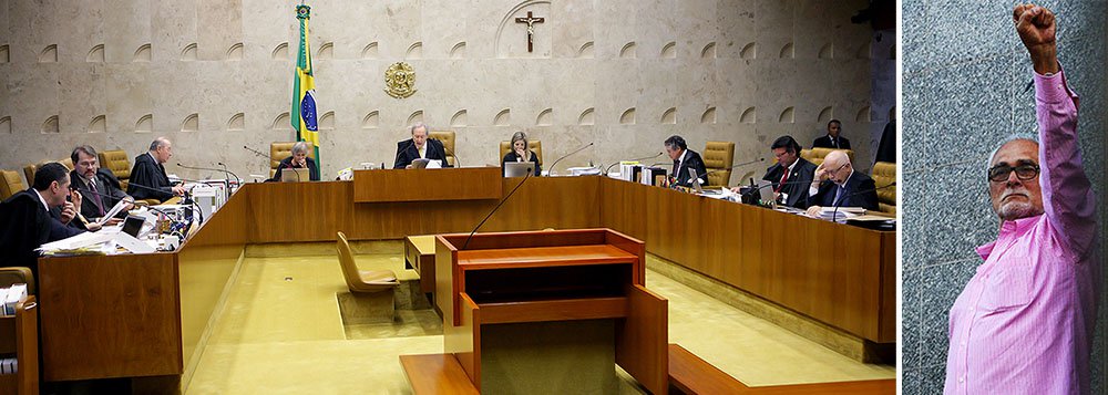A liberdade de José Genoino, determinada pelo Supremo Tribunal Federal, chega no momento em que a política é "achincalhada e desqualificada"; é como analisa a colunista do 247 Tereza Cruvinel, que retrata a trajetória de vida do ex-deputado federal e ex-presidente do PT até ser condenado a Ação Penal 470 e cumprir; o sofrimento por conta dos problemas cardíacos não foram poupados pelo ex-ministro Joaquim Barbosa, do STF, e agora, a liberdade; "Sem nenhum favor"; "Mas quem conhece Genoíno sabe que, apesar delas, ele continua perseguindo o mesmo sonho, como quando foi para a guerrilha, como quando saiu da prisão na ditadura, como quando ganhou e perdeu eleições" (Foto: Aquiles Lins) A liberdade de José Genoino, determinada pelo Supremo Tribunal Federal, chega no momento em que a política é "achincalhada e desqualificada"; é como analisa a colunista do 247 Tereza Cruvinel, que retrata a trajetória de vida do ex-deputado federal e ex-presidente do PT até ser condenado a Ação Penal 470 e cumprir; o sofrimento por conta dos problemas cardíacos não foram poupados pelo ex-ministro Joaquim Barbosa, do STF, e agora, a liberdade; "Sem nenhum favor"; "Mas quem conhece Genoíno sabe que, apesar delas, ele continua perseguindo o mesmo sonho, como quando foi para a guerrilha, como quando saiu da prisão na ditadura, como quando ganhou e perdeu eleições"