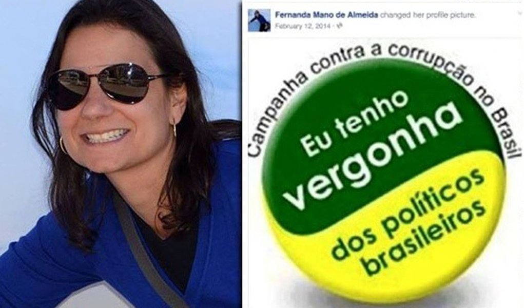 Jornalista Leandro Fortes, do Diário do Centro do Mundo, destaca o caso de Fernanda Mano de Almeida, filha do ex-diretor do Metrô Paulo Celso Mano Moreira da Silva, que é beneficiária da conta do pai na Suíça, aberta no mesmo ano em que a estatal fechou um polêmico contrato com a Alstom; nas redes sociais, ela “junta-se ao coro dos revoltados on line contra a corrupção no Brasil”; “Nas ruas, no dia 15 de março, não tenham dúvida, haverá uma multidão de Fernandas horrorizadas com a corrupção do PT e os desvios na Petrobras” (Foto: Roberta Namour) Jornalista Leandro Fortes, do Diário do Centro do Mundo, destaca o caso de Fernanda Mano de Almeida, filha do ex-diretor do Metrô Paulo Celso Mano Moreira da Silva, que é beneficiária da conta do pai na Suíça, aberta no mesmo ano em que a estatal fechou um polêmico contrato com a Alstom; nas redes sociais, ela “junta-se ao coro dos revoltados on line contra a corrupção no Brasil”; “Nas ruas, no dia 15 de março, não tenham dúvida, haverá uma multidão de Fernandas horrorizadas com a corrupção do PT e os desvios na Petrobras”