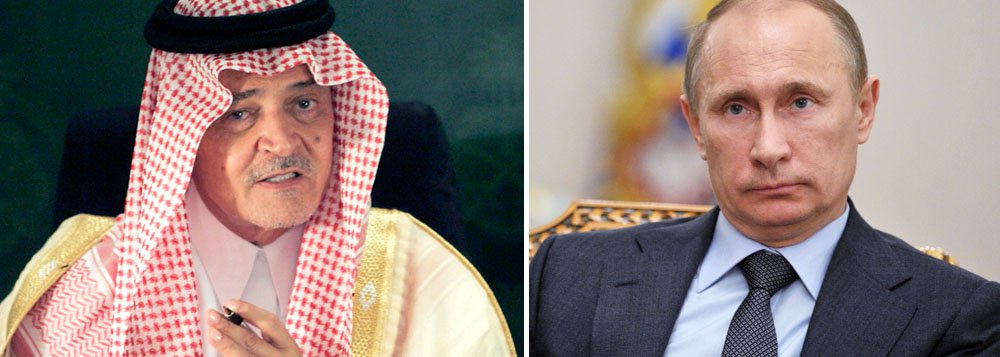 A Arábia Saudita acusou o presidente russo, Vladimir Putin, de hipocrisia, no domingo, dizendo durante uma reunião de cúpula dos países árabes, que ele não deveria expressar seu apoio ao Oriente Médio ao mesmo tempo em que gera instabilidade ao apoiar o líder sírio, Bashar al-Assad; "Ele fala sobre os problemas no Oriente Médio como se a Rússia não estivesse influenciando esses problemas", disse o ministro das relações exteriores saudita, príncipe Saud al-Faisal (Foto: Paulo Emílio) A Arábia Saudita acusou o presidente russo, Vladimir Putin, de hipocrisia, no domingo, dizendo durante uma reunião de cúpula dos países árabes, que ele não deveria expressar seu apoio ao Oriente Médio ao mesmo tempo em que gera instabilidade ao apoiar o líder sírio, Bashar al-Assad; "Ele fala sobre os problemas no Oriente Médio como se a Rússia não estivesse influenciando esses problemas", disse o ministro das relações exteriores saudita, príncipe Saud al-Faisal