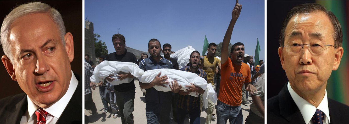 O genocida Benjamin Netanyahu, primeiro-ministro israelense que, segundo a Organização das Nações Unidas, envergonha a humanidade, alcançou mais uma marca indigna neste fim de semana; balanço da Unicef, o Fundo das Nações Unidas para a Infância, revela que ele já matou 296 crianças e adolescentes desde o início da ofensiva em Gaza; elas representam 30% das vítimas civis; "nada causa tanta vergonha quanto matar crianças dormindo", lembrou o secretário-geral da ONU Ban Ki-Moon; no entanto, o criminoso de guerra Netanyahu promete manter o massacre; ele quer mais sangue de inocentes (Foto: Leonardo Attuch) www.brasil247.com - O genocida Benjamin Netanyahu, primeiro-ministro israelense que, segundo a Organização das Nações Unidas, envergonha a humanidade, alcançou mais uma marca indigna neste fim de semana; balanço da Unicef, o Fundo das Nações Unidas para a Infância, revela que ele já matou 296 crianças e adolescentes desde o início da ofensiva em Gaza; elas representam 30% das vítimas civis; "nada causa tanta vergonha quanto matar crianças dormindo", lembrou o secretário-geral da ONU Ban Ki-Moon; no entanto, o criminoso de guerra Netanyahu promete manter o massacre; ele quer mais sangue de inocentes