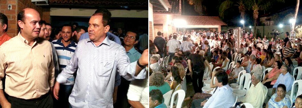 "Sandoval é um líder natural, um homem de compromisso e isso tem chamado a atenção da nossa população", reforçou o senador Vicentinho Alves (SD); o governador agradeceu a demonstração de apoio e reforçou a disposição de percorrer o Tocantins buscando o voto da população; "Temos mais de 260 frentes de trabalho em todo o Estado, as pessoas estão passando a me conhecer fazendo o melhor para o Estado, fazendo a boa política, em paz e falando a verdade"; o deputado federal Eduardo Gomes (SD) lançou seu nome como pré-candidato ao Senado; já o PSB anunciou a pré-candidatura de Vicentinho Júnior a deputado federal (Foto: Aquiles Lins) "Sandoval é um líder natural, um homem de compromisso e isso tem chamado a atenção da nossa população", reforçou o senador Vicentinho Alves (SD); o governador agradeceu a demonstração de apoio e reforçou a disposição de percorrer o Tocantins buscando o voto da população; "Temos mais de 260 frentes de trabalho em todo o Estado, as pessoas estão passando a me conhecer fazendo o melhor para o Estado, fazendo a boa política, em paz e falando a verdade"; o deputado federal Eduardo Gomes (SD) lançou seu nome como pré-candidato ao Senado; já o PSB anunciou a pré-candidatura de Vicentinho Júnior a deputado federal
