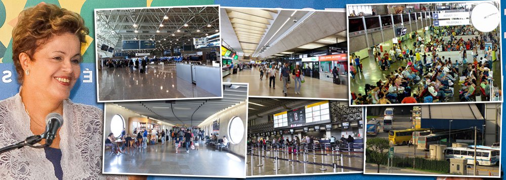 Segundo dados oficiais da ATA, a associação internacional de transportes aéreos, País ficará atrás apenas dos Estados Unidos e da China em termos de passageiros domésticos dentro de dois anos; salto em dez anos no Brasil foi de 33 milhões de passageiros/ano para 113 milhões de passageiros em 2013; divisão entre ricos, nos aeroportos, e pobres, nas rodoviárias, acabou; "Transformamos o aeroporto numa grande rodoviária porque não tem mal nenhum em rodoviária", comemorou a presidente Dilma Rousseff, ontem, ao inaugurar segundo terminal do Tom Jobim, no Rio de Janeiro; retrato de inclusão (Foto: Marco Damiani) Segundo dados oficiais da ATA, a associação internacional de transportes aéreos, País ficará atrás apenas dos Estados Unidos e da China em termos de passageiros domésticos dentro de dois anos; salto em dez anos no Brasil foi de 33 milhões de passageiros/ano para 113 milhões de passageiros em 2013; divisão entre ricos, nos aeroportos, e pobres, nas rodoviárias, acabou; "Transformamos o aeroporto numa grande rodoviária porque não tem mal nenhum em rodoviária", comemorou a presidente Dilma Rousseff, ontem, ao inaugurar segundo terminal do Tom Jobim, no Rio de Janeiro; retrato de inclusão