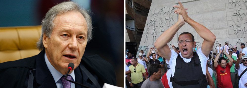Ministro do STF, Ricardo Lewandowski, rejeitou nesta quarta (23) pedido de liberdade feito pelo vereador baiano Marco Prisco, um dos líderes da greve da Polícia Militar da Bahia que ocorreu na semana passada; Prisco está preso desde o dia 18 de abril no Complexo Penitenciário da Papuda e foi detido por 90 dias para "garantia da ordem pública"; ele foi detido em razão de ação penal à qual responde sobre a greve da PM de 2012 (Foto: Valter Lima) Ministro do STF, Ricardo Lewandowski, rejeitou nesta quarta (23) pedido de liberdade feito pelo vereador baiano Marco Prisco, um dos líderes da greve da Polícia Militar da Bahia que ocorreu na semana passada; Prisco está preso desde o dia 18 de abril no Complexo Penitenciário da Papuda e foi detido por 90 dias para "garantia da ordem pública"; ele foi detido em razão de ação penal à qual responde sobre a greve da PM de 2012