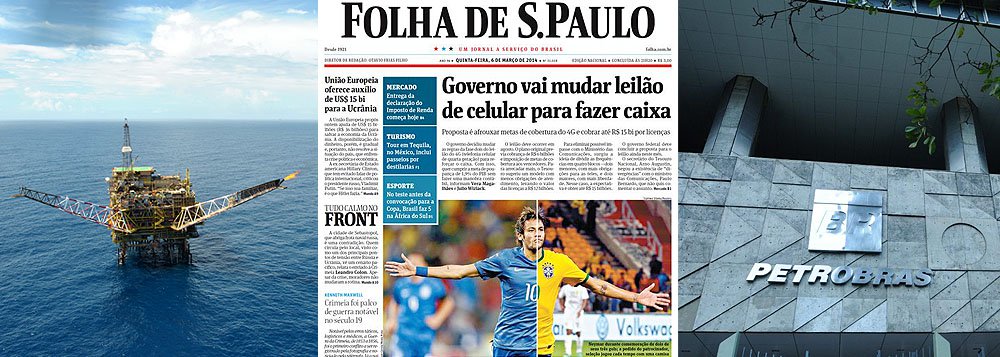 Jornal de Otavio Frias questiona metas impostas pelo governo Dilma à estatal: “o represamento dos preços de combustíveis obriga a Petrobras a vender diesel e gasolina no mercado interno por menos do que paga na importação; Implementada com o questionável propósito de combater a inflação por meio do congelamento artificial de tarifas, a prática deixou perdas de R$ 7 bilhões no ano passado” (Foto: Roberta Namour) Jornal de Otavio Frias questiona metas impostas pelo governo Dilma à estatal: “o represamento dos preços de combustíveis obriga a Petrobras a vender diesel e gasolina no mercado interno por menos do que paga na importação; Implementada com o questionável propósito de combater a inflação por meio do congelamento artificial de tarifas, a prática deixou perdas de R$ 7 bilhões no ano passado”