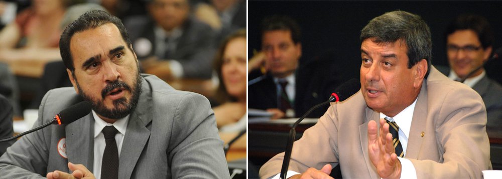 Apenas Amauri Teixeira, do PT (à esquerda), e Colbert Martins, do PMDB, compareceram à sessão ordinária desta quinta-feira, primeira após o Carnaval; petista, que tem 100% de presença no plenário em 2013, fez referência aos desgastes já existentes à imagem do Congresso e apontou o prejuízo que as faltas podem causar; "O número excessivo de ausências dos parlamentares atinge a credibilidade da instituição diante da população. Hoje, não podemos enganar mais ninguém", diz Amauri (Foto: Romulo Faro) Apenas Amauri Teixeira, do PT (à esquerda), e Colbert Martins, do PMDB, compareceram à sessão ordinária desta quinta-feira, primeira após o Carnaval; petista, que tem 100% de presença no plenário em 2013, fez referência aos desgastes já existentes à imagem do Congresso e apontou o prejuízo que as faltas podem causar; "O número excessivo de ausências dos parlamentares atinge a credibilidade da instituição diante da população. Hoje, não podemos enganar mais ninguém", diz Amauri