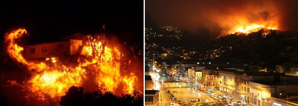 "O governo brasileiro recebeu com consternação a notícia do incêndio que, desde sábado, atinge a cidade", tendo provocado pelo menos 11 mortes e a retirada de cerca de 11 mil pessoas, diz a nota divulgada pelo Ministério das Relações Exteriores (Foto: Roberta Namour) "O governo brasileiro recebeu com consternação a notícia do incêndio que, desde sábado, atinge a cidade", tendo provocado pelo menos 11 mortes e a retirada de cerca de 11 mil pessoas, diz a nota divulgada pelo Ministério das Relações Exteriores