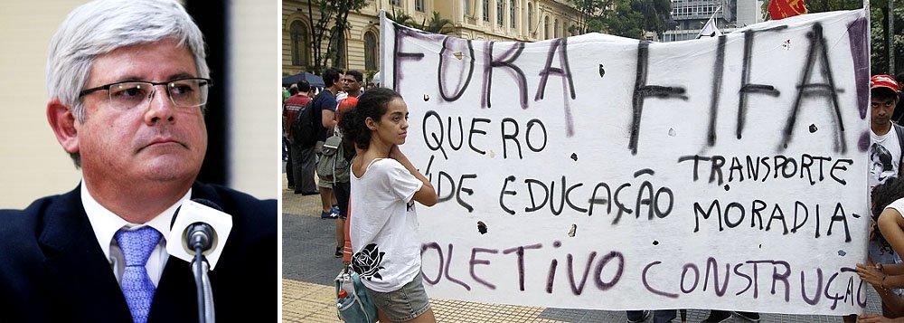 O gabinete fica sob o comando do procurador-geral da República, Rodrigo Janot, e terá o ministro da Justiça, José Eduardo Cardozo, como convidado; órgão fará com que se tenha "a atuação pronta no caso de excesso nas manifestações, de um lado ou de outro", como definiu Janot (Foto: Gisele Federicce) O gabinete fica sob o comando do procurador-geral da República, Rodrigo Janot, e terá o ministro da Justiça, José Eduardo Cardozo, como convidado; órgão fará com que se tenha "a atuação pronta no caso de excesso nas manifestações, de um lado ou de outro", como definiu Janot