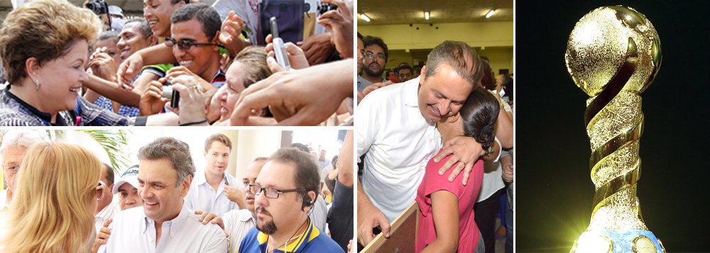 Pós-Páscoa, presidenciáveis têm todas as chances de avançar em suas estratégias; hoje, pesquisas mostram presidente Dilma Rousseff ganhando em primeiro turno; porém, será nos próximos 50 dias que levantamentos irão se assentar; presidenciáveis Aécio Neves (PSDB) e Eduardo Campos (PSB) executam seus planos de desgaste ao governo e consolidação de seus nomes; desafio da presidente é manter calado o surdo movimento 'volta, Lula ' e empolgar suas bases; hora da verdade chegou; até o pontapé inicial da Copa do Mundo, todos têm chances de crescer; depois do Mundial, o tempo será curto; quem vai vencer?
(Foto: Camila Nunes) Pós-Páscoa, presidenciáveis têm todas as chances de avançar em suas estratégias; hoje, pesquisas mostram presidente Dilma Rousseff ganhando em primeiro turno; porém, será nos próximos 50 dias que levantamentos irão se assentar; presidenciáveis Aécio Neves (PSDB) e Eduardo Campos (PSB) executam seus planos de desgaste ao governo e consolidação de seus nomes; desafio da presidente é manter calado o surdo movimento 'volta, Lula ' e empolgar suas bases; hora da verdade chegou; até o pontapé inicial da Copa do Mundo, todos têm chances de crescer; depois do Mundial, o tempo será curto; quem vai vencer?