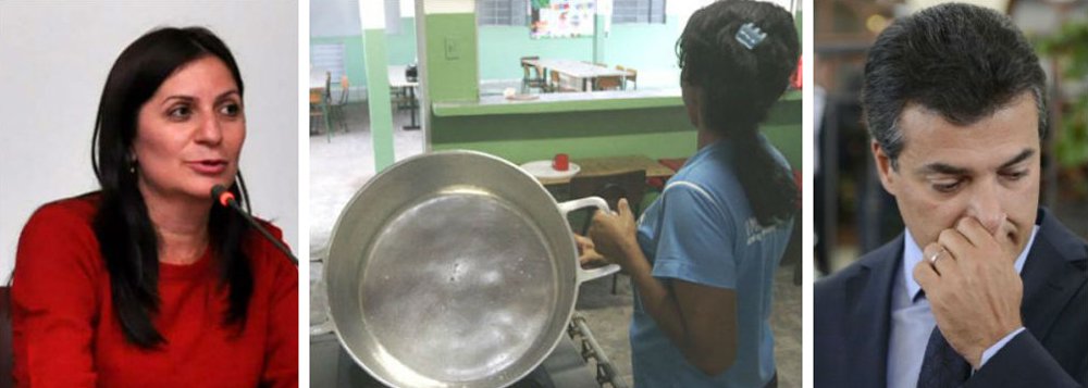 Presidente do Sindicato dos Professores do Paraná, Marlei Fernandes, foi à televisão denunciar algo muito grave: a escassez de merenda para as crianças das escolas da rede pública do Paraná, do governador Beto Richa (PSDB); dirigente atribuiu a falta do alimento a problemas de logística; porta-voz da secretaria de Educação, comandada por Flávio Arns, disse que "não sabia de nada" (Foto: Leonardo Lucena) Presidente do Sindicato dos Professores do Paraná, Marlei Fernandes, foi à televisão denunciar algo muito grave: a escassez de merenda para as crianças das escolas da rede pública do Paraná, do governador Beto Richa (PSDB); dirigente atribuiu a falta do alimento a problemas de logística; porta-voz da secretaria de Educação, comandada por Flávio Arns, disse que "não sabia de nada"