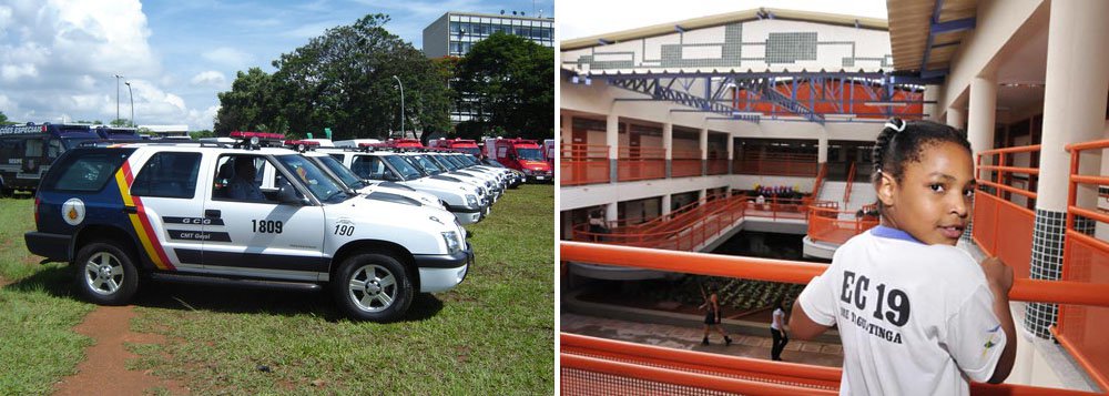 O governo do Distrito Federal aplicou mais de 60% dos impostos arrecadados em 2013 em Saúde, Segurança Pública e Educação; ao todo, foram destinados R$ 7,6 bilhões para essas três áreas dos R$ 11,9 bilhões de receita tributária; a Educação foi a mais beneficiada com recursos provenientes do Tesouro Distrital, recebendo, ao todo, R$ 3,8 bilhões (Foto: Leonardo Lucena) O governo do Distrito Federal aplicou mais de 60% dos impostos arrecadados em 2013 em Saúde, Segurança Pública e Educação; ao todo, foram destinados R$ 7,6 bilhões para essas três áreas dos R$ 11,9 bilhões de receita tributária; a Educação foi a mais beneficiada com recursos provenientes do Tesouro Distrital, recebendo, ao todo, R$ 3,8 bilhões