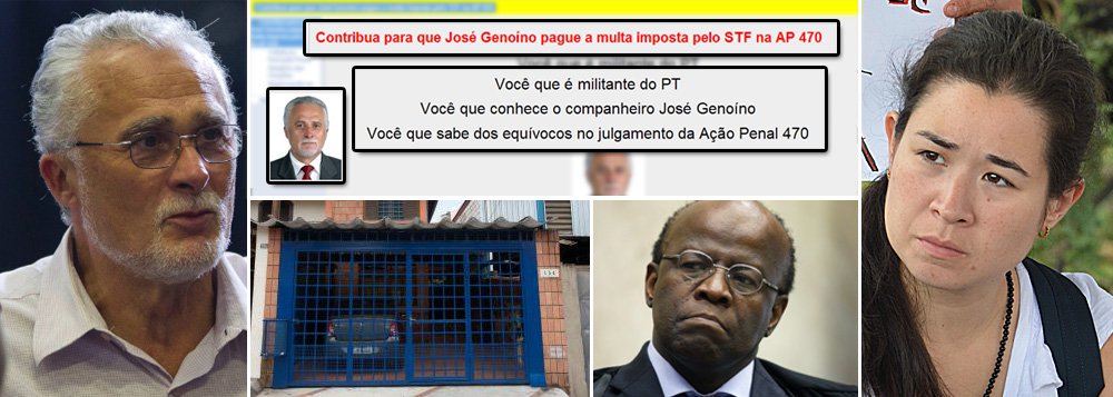 Ao montar um site para arrecadar recursos para pagar uma multa de R$ 468 mil imposta pela Justiça, a família de José Genoino, de forma consciente ou não, reconhece uma dívida com a sociedade; Genoino poderia abrir suas contas e comprovar ao mundo o que até os adversários sabem: é um dos poucos políticos brasileiros que não enriqueceram; além disso, sua modesta casa no Butantã, bem de família, jamais seria tomada pela Justiça; ao convidar petistas para esforço de arrecadação, Genoino comprova que conta com a solidariedade de militantes, mas erra política e juridicamente (Foto: Sheila Lopes) Ao montar um site para arrecadar recursos para pagar uma multa de R$ 468 mil imposta pela Justiça, a família de José Genoino, de forma consciente ou não, reconhece uma dívida com a sociedade; Genoino poderia abrir suas contas e comprovar ao mundo o que até os adversários sabem: é um dos poucos políticos brasileiros que não enriqueceram; além disso, sua modesta casa no Butantã, bem de família, jamais seria tomada pela Justiça; ao convidar petistas para esforço de arrecadação, Genoino comprova que conta com a solidariedade de militantes, mas erra política e juridicamente