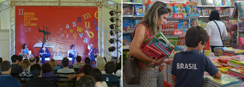 Em um domingo de sol intenso em Brasília, quatro escritores brasileiros conversaram sobre suas carreiras e o cenário literário atual do país. Esse foi o clima da mesa A Nova Geração de Ficcionistas Brasileiros da 2ª Bienal do Livro e da Literatura, que contou com Michel Laub, Luisa Geisler, Verônica Stigger e José Rezende, na Bienal de Brasília (Foto: Leonardo Attuch) Em um domingo de sol intenso em Brasília, quatro escritores brasileiros conversaram sobre suas carreiras e o cenário literário atual do país. Esse foi o clima da mesa A Nova Geração de Ficcionistas Brasileiros da 2ª Bienal do Livro e da Literatura, que contou com Michel Laub, Luisa Geisler, Verônica Stigger e José Rezende, na Bienal de Brasília