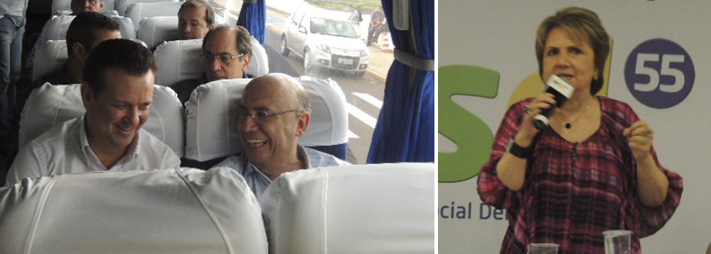 Partido do ex-prefeito de São Paulo acelera caravanas pelo interior do Estado com estratégia para crescer de modo sustentado; reuniões com filiados e simpatizantes já atingem mais de 350 cidades e, neste sábado, a escala é em Ribeirão Preto; Gilberto Kassab busca ter 15% das intenções de voto para governador no início do horário eleitoral gratuito, em julho, e conta com a candidatura de Henrique Meirelles, ex-presidente do Banco Central, ao Senado; "Não poderíamos ter nomes melhores que Kassab e Meirelles", diz a ex-vice-prefeita paulistana Alda Marco Antônio; comendo pelas beiradas, PSD vem conquistando espaços na briga pelo Palácio dos Bandeirantes (Foto: Sheila Lopes) Partido do ex-prefeito de São Paulo acelera caravanas pelo interior do Estado com estratégia para crescer de modo sustentado; reuniões com filiados e simpatizantes já atingem mais de 350 cidades e, neste sábado, a escala é em Ribeirão Preto; Gilberto Kassab busca ter 15% das intenções de voto para governador no início do horário eleitoral gratuito, em julho, e conta com a candidatura de Henrique Meirelles, ex-presidente do Banco Central, ao Senado; "Não poderíamos ter nomes melhores que Kassab e Meirelles", diz a ex-vice-prefeita paulistana Alda Marco Antônio; comendo pelas beiradas, PSD vem conquistando espaços na briga pelo Palácio dos Bandeirantes