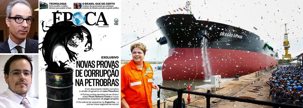 Revista Época, de João Roberto Marinho, consegue dedicar quase vinte páginas ao que, em tempos normais, não passaria de uma nota de rodapé; autor da proeza é o repórter Diego Escosteguy, de fértil imaginação, que produziu uma capa com muito lero-lero sobre Pasadena, cujo único objetivo é tentar conseguir convencer a ministra Rosa Weber, do STF, a abrir a CPI exclusiva sobre a Petrobras; notícia se resume a uma discussão se teria sido melhor para a estatal fazer um acordo com os belgas da Astra ou continuar litigando; é mole? (Foto: Leonardo Attuch) Revista Época, de João Roberto Marinho, consegue dedicar quase vinte páginas ao que, em tempos normais, não passaria de uma nota de rodapé; autor da proeza é o repórter Diego Escosteguy, de fértil imaginação, que produziu uma capa com muito lero-lero sobre Pasadena, cujo único objetivo é tentar conseguir convencer a ministra Rosa Weber, do STF, a abrir a CPI exclusiva sobre a Petrobras; notícia se resume a uma discussão se teria sido melhor para a estatal fazer um acordo com os belgas da Astra ou continuar litigando; é mole?