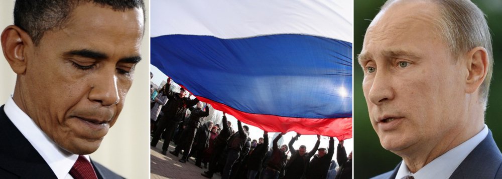 A primeira pesquisa de boca de urna aponta que 93% dos eleitores da Crimeia decidiram pela anexação do território à Rússia; Barack Obama sofre derrota fragorosa em sua incursão no Leste Europeu e Vladimir Putin sai vitorioso do jogo de xadrez; sanções que serão aplicadas à Rússia não mudam a realidade: há uma nova ordem geopolítica global; secretário de Estado, John Kerry, diz que não aceita o resultado; choro de perdedor (Foto: Leonardo Attuch) A primeira pesquisa de boca de urna aponta que 93% dos eleitores da Crimeia decidiram pela anexação do território à Rússia; Barack Obama sofre derrota fragorosa em sua incursão no Leste Europeu e Vladimir Putin sai vitorioso do jogo de xadrez; sanções que serão aplicadas à Rússia não mudam a realidade: há uma nova ordem geopolítica global; secretário de Estado, John Kerry, diz que não aceita o resultado; choro de perdedor