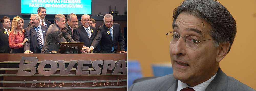 "É mais uma demonstração de força, de vitalidade da economia brasileira e do acerto da decisão de chamar os empresários a participarem desse novo momento do país, que vai, pouco a pouco, construindo o caminho para o crescimento com base na redução de custos e na competitividade da nossa indústria", disse o ministro do Desenvolvimento, que é pré-candidato ao governo de Minas; leilão foi realizado nesta sexta na BM&FBovespa (Foto: Leonardo Attuch) "É mais uma demonstração de força, de vitalidade da economia brasileira e do acerto da decisão de chamar os empresários a participarem desse novo momento do país, que vai, pouco a pouco, construindo o caminho para o crescimento com base na redução de custos e na competitividade da nossa indústria", disse o ministro do Desenvolvimento, que é pré-candidato ao governo de Minas; leilão foi realizado nesta sexta na BM&FBovespa