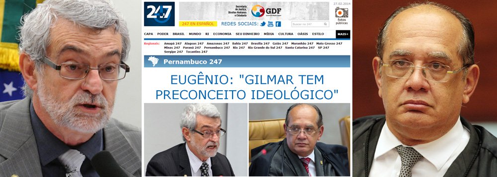 Deputado Pedro Eugênio (PT-PE) afirmou que ministro do STF “fez uma acusação grave por puro preconceito ideológico” ao “ridicularizar” as doações feitas pela militância do PT, como ajuda no pagamento das multas dos petistas condenados na Ação Penal 470; parlamentar leu em plenário matéria publicada pelo portal Brasil 247 por ocasião de uma entrevista dada por ele a uma rádio pernambucana na qual disse desaprovar a postura e as declarações de Mendes sobre as doações (Foto: Paulo Emílio) Deputado Pedro Eugênio (PT-PE) afirmou que ministro do STF “fez uma acusação grave por puro preconceito ideológico” ao “ridicularizar” as doações feitas pela militância do PT, como ajuda no pagamento das multas dos petistas condenados na Ação Penal 470; parlamentar leu em plenário matéria publicada pelo portal Brasil 247 por ocasião de uma entrevista dada por ele a uma rádio pernambucana na qual disse desaprovar a postura e as declarações de Mendes sobre as doações