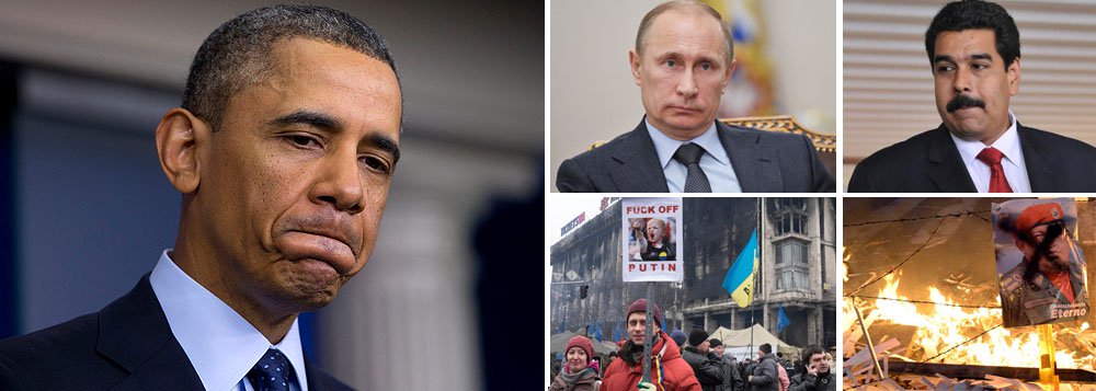 Os Estados Unidos já viveram dias melhores; na crise da Ucrânia, o presidente Barack Obama cedeu diante do russo Vladimir Putin e, por mais que o chanceler John Kerry diga que as portas estão se fechando para a diplomacia, o governo americano jamais teria coragem para o passo seguinte, que seria a guerra contra segunda maior potência nuclear do planeta; na Venezuela, governada por Nicolas Maduro, um pedido de intervenção proposto pelos Estados Unidos teve 29 votos contrários, contra apenas três favoráveis, dos americanos, canadenses e panamenhos; Império americano já não vence na força nem na persuasão do "soft power" (Foto: Leonardo Attuch) Os Estados Unidos já viveram dias melhores; na crise da Ucrânia, o presidente Barack Obama cedeu diante do russo Vladimir Putin e, por mais que o chanceler John Kerry diga que as portas estão se fechando para a diplomacia, o governo americano jamais teria coragem para o passo seguinte, que seria a guerra contra segunda maior potência nuclear do planeta; na Venezuela, governada por Nicolas Maduro, um pedido de intervenção proposto pelos Estados Unidos teve 29 votos contrários, contra apenas três favoráveis, dos americanos, canadenses e panamenhos; Império americano já não vence na força nem na persuasão do "soft power"
