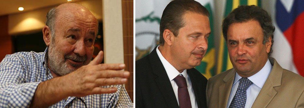 "Os discursos com críticas à política econômica e à imensa base aliada do governo são absolutamente iguais", escreve o jornalista Ricardo Kotscho sobre os dois pré-candidatos à presidência; segundo ele, a "única diferença visível a olho nu" é a defesa de "uma nova política" por Eduardo Campos, ao lado de Marina Silva (Foto: Gisele Federicce) "Os discursos com críticas à política econômica e à imensa base aliada do governo são absolutamente iguais", escreve o jornalista Ricardo Kotscho sobre os dois pré-candidatos à presidência; segundo ele, a "única diferença visível a olho nu" é a defesa de "uma nova política" por Eduardo Campos, ao lado de Marina Silva
