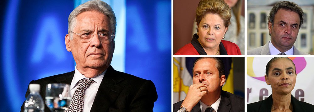 Ex-presidente tucano reconhece mérito do PT, mas diz que sentimento de mal-estar indica que chegou o momento da mudança, de escutar outra voz; ele destaca que, pela primeira vez, vamos para eleições em que setores importantes do governo passaram para a oposição: Marina Silva e Eduardo Campos; "Tomara que algum candidato, espero que do meu partido, tenha a coragem de dizer as coisas com sensatez, de uma maneira que convença as pessoas de que há um caminho", diz (Foto: Roberta Namour) Ex-presidente tucano reconhece mérito do PT, mas diz que sentimento de mal-estar indica que chegou o momento da mudança, de escutar outra voz; ele destaca que, pela primeira vez, vamos para eleições em que setores importantes do governo passaram para a oposição: Marina Silva e Eduardo Campos; "Tomara que algum candidato, espero que do meu partido, tenha a coragem de dizer as coisas com sensatez, de uma maneira que convença as pessoas de que há um caminho", diz