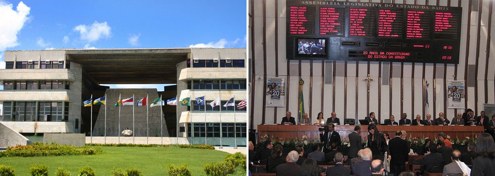 O orçamento do governo do Estado destinado ao custeio da Assembleia Legislativa da Bahia (AL-BA) será maior no ano que vem, em comparação com o valor destinado na Lei Orçamentária Anual (LOA) de 2013. Segundo texto enviado pelo Executivo, os valores destinados passarão de R$ 375,6 milhões para R$ 444 milhões. (Foto: Voney Malta) O orçamento do governo do Estado destinado ao custeio da Assembleia Legislativa da Bahia (AL-BA) será maior no ano que vem, em comparação com o valor destinado na Lei Orçamentária Anual (LOA) de 2013. Segundo texto enviado pelo Executivo, os valores destinados passarão de R$ 375,6 milhões para R$ 444 milhões.