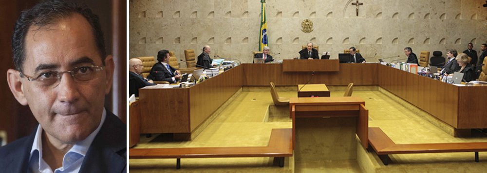 Placar foi de 6 a 4; ficaram vencidos o relator, Luiz Fux, e os ministros Gilmar Mendes, Celso de Mello e Cármen Lúcia; julgamento de João Paulo Cunha não teve a presença do presidente do STF, Joaquim Barbosa; com a absolvição, ex-deputado tem pena reduzida em três anos e será transferido para o regime semiaberto; Supremo absolveu ainda o réu João Cláudio Genu, que era condenado apenas por lavagem, e rejeitou embargo infringente de Breno Fischberg, pelo mesmo crime; cai para 24 número de condenados na Ação Penal 470 (Foto: Sheila Lopes) Placar foi de 6 a 4; ficaram vencidos o relator, Luiz Fux, e os ministros Gilmar Mendes, Celso de Mello e Cármen Lúcia; julgamento de João Paulo Cunha não teve a presença do presidente do STF, Joaquim Barbosa; com a absolvição, ex-deputado tem pena reduzida em três anos e será transferido para o regime semiaberto; Supremo absolveu ainda o réu João Cláudio Genu, que era condenado apenas por lavagem, e rejeitou embargo infringente de Breno Fischberg, pelo mesmo crime; cai para 24 número de condenados na Ação Penal 470