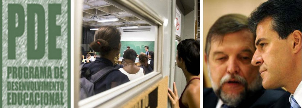 Professores, diretores e funcionários das instituições de ensino denunciam que a Secretaria de Estado da Educação (SEED), chefiada pelo vice-governador Flávio Arns (PSDB), está orientando pelo telefone o fechamento de turmas; O objetivo do governo seria "cortar custos" da máquina pública (Foto: Leonardo Lucena) Professores, diretores e funcionários das instituições de ensino denunciam que a Secretaria de Estado da Educação (SEED), chefiada pelo vice-governador Flávio Arns (PSDB), está orientando pelo telefone o fechamento de turmas; O objetivo do governo seria "cortar custos" da máquina pública