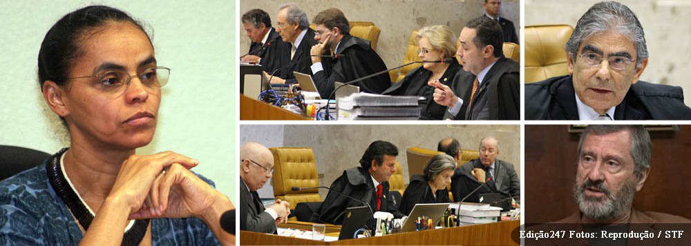 Advogados de Marina Silva têm tudo pronto para entrar com mandado de segurança no Supremo Tribunal Federal com pedido de liminar pelo funcionamento do Rede Solidariedade; atendimento respeitaria prazo limite de 5 de outubro para registro e deixaria caso sub-judice; entrada do documento será feita assim que TSE divulgar decisão sobre o destino do Rede; previsão é sombria; ex-presidente do STF Ayres Britto idealizou a manobra, mas está cumprindo quarentena legal; mandado será impetrado, caso TSE negue o registro, pelo ex-juiz do TSE Torquato Jardim; na última instância, aos 44 minutos do segundo tempo, Marina Silva jogará todas as suas chances para concorrer em 2014; qual dos magistrados do Supremo terá o destino político dela e do Rede nas mãos? (Foto: Ana Pupulin) www.brasil247.com - Advogados de Marina Silva têm tudo pronto para entrar com mandado de segurança no Supremo Tribunal Federal com pedido de liminar pelo funcionamento do Rede Solidariedade; atendimento respeitaria prazo limite de 5 de outubro para registro e deixaria caso sub-judice; entrada do documento será feita assim que TSE divulgar decisão sobre o destino do Rede; previsão é sombria; ex-presidente do STF Ayres Britto idealizou a manobra, mas está cumprindo quarentena legal; mandado será impetrado, caso TSE negue o registro, pelo ex-juiz do TSE Torquato Jardim; na última instância, aos 44 minutos do segundo tempo, Marina Silva jogará todas as suas chances para concorrer em 2014; qual dos magistrados do Supremo terá o destino político dela e do Rede nas mãos?